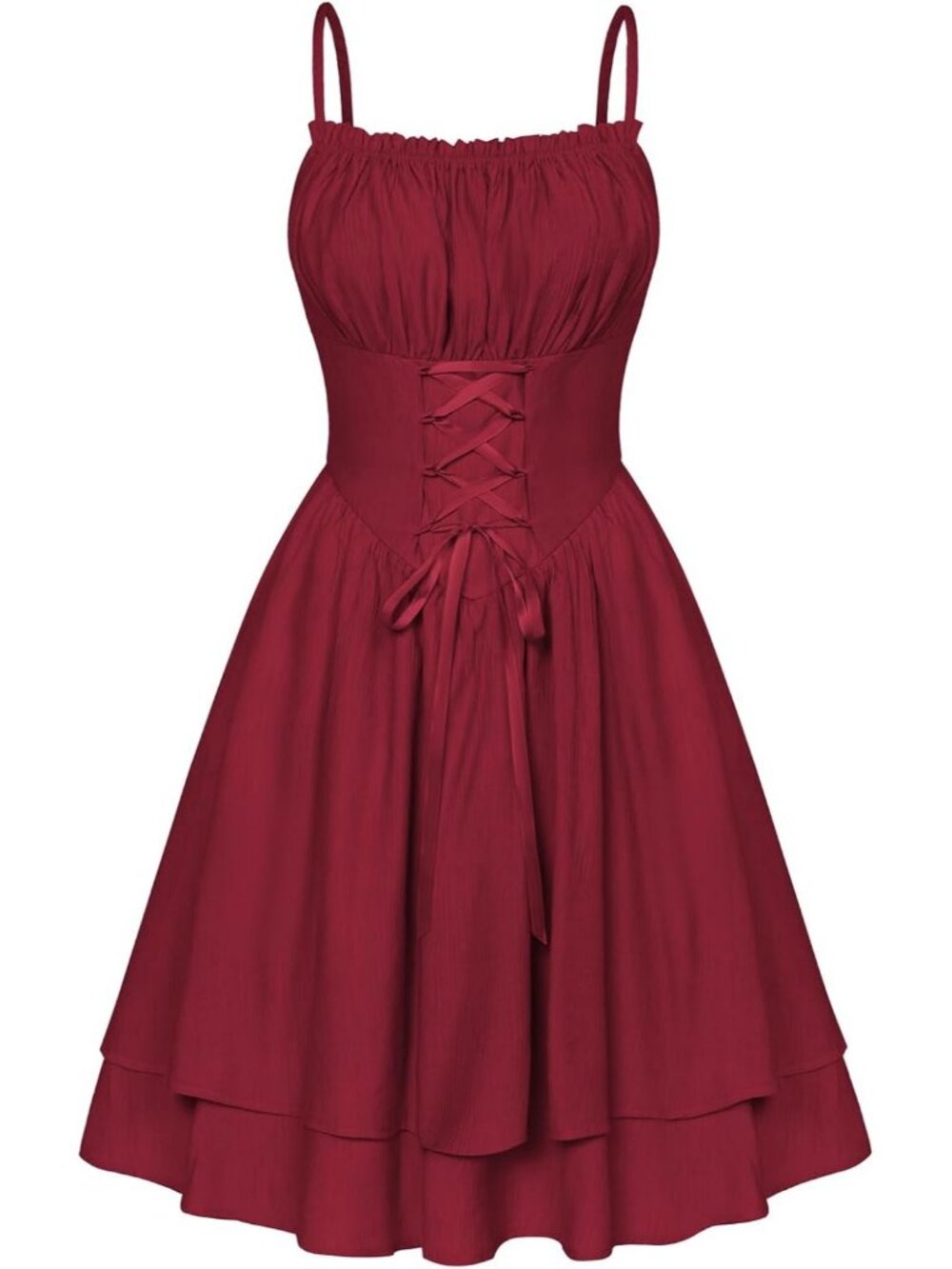 Women's Wine Red Corset Fairy Chiffon Mini Dress Graduation Party Sundress